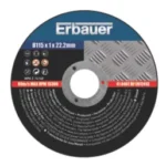 ERBAUER STAINLESS STEEL CUTTING DISCS 4 1/2" (115MM) X 1 X 22.2MM 10 PACK - Image 2