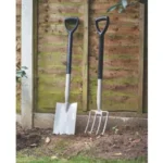 FORGE STEEL CARBON STEEL DIGGING FORK & SPADE 2 PCS - Image 2