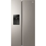 Haier 521 Litre Side By Side American Fridge Freezer - Silver