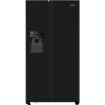 Hisense 535 Litre Side-By-Side American Fridge Freezer - Black