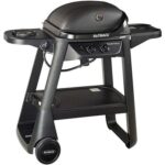 Outback Excel Onyx - 2 Burner Gas BBQ Grill with Side Burner - Black