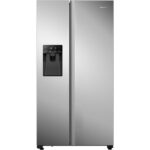 Hisense 562 Litre Side-By-Side American Fridge Freezer - Stainless Steel