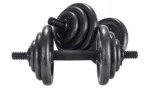 Opti Cast Iron Dumbbell Set - 20kg - Image 2