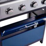 Outback Meteor - 4 Burner Gas BBQ Grill with Side Burner - Blue - Image 5