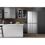Hisense 432 Litre Four Door American Fridge Freezer With Dual Cooling - Stainless steel - Image 14