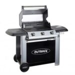 Outback Magnum - 3 Burner Gas BBQ Grill with Side Burner - Black & Silver - Image 2