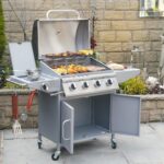 Boss Grill Georgia Classic - 4 Burner Gas BBQ Grill with Side Burner - Silver - Image 7