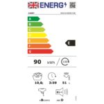 Candy Ultra 10kg 1400rpm Freestanding Washing Machine - White - Image 4