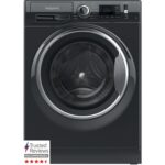 Hotpoint ActiveCare 9kg 1400rpm Freestanding Washing Machine - Black - Image 2
