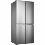 Hisense 432 Litre Four Door American Fridge Freezer With Dual Cooling - Stainless steel - Image 2
