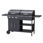 Boss Grill Georgia Dual Fuel - 3 Burner Gas & Charcoal BBQ Grill - Black - Image 10