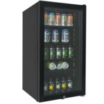 electriQ 98 Litre Drinks Fridge - Black - Image 2