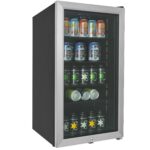 electriQ 98 Litre Drinks Fridge - Stainless Steel - Image 2