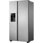 Hisense 562 Litre Side-By-Side American Fridge Freezer - Stainless Steel - Image 6