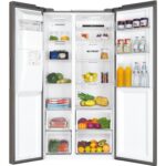 Haier 521 Litre Side By Side American Fridge Freezer - Silver - Image 4