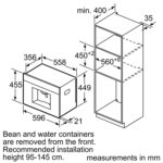 Neff N90 Fully Automatic Built-in Coffee Machine With Touch Controls & Home Connect - Black - Image 10