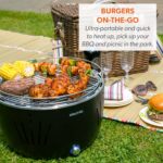 electriQ Portable Smokeless BBQ - Lotus Style with Fan - Image 9