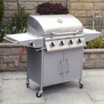 Boss Grill Georgia Classic - 4 Burner Gas BBQ Grill with Side Burner - Silver - Image 3