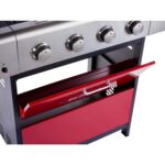 Outback Meteor - 4 Burner Gas BBQ Grill with Side Burner - Red - Image 10