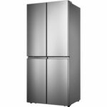 Hisense 432 Litre Four Door American Fridge Freezer With Dual Cooling - Stainless steel - Image 3