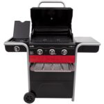 Char-Broil Gas2Coal 330 - 3 Burner Dual Fuel BBQ Grill with Side Burner - Image 3