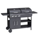 Boss Grill Georgia Dual Fuel - 3 Burner Gas & Charcoal BBQ Grill - Black - Image 9