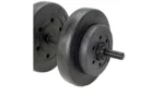 Opti Vinyl Barbell and Dumbbell Weight Set - 50kg - Image 5
