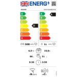 Hoover H-Wash&Dry 500 10kg Wash 6kg Dry 1400rpm Freestanding Washer Dryer - Graphite With Black Door - Image 3