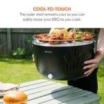 electriQ Portable Smokeless BBQ - Lotus Style with Fan - Image 8