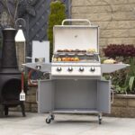 Boss Grill Georgia Classic - 4 Burner Gas BBQ Grill with Side Burner - Silver - Image 2