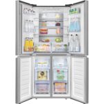 Hisense 432 Litre Four Door American Fridge Freezer With Dual Cooling - Stainless steel - Image 6