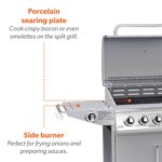 Boss Grill Georgia Classic - 6 Burner Gas BBQ Grill with Side Burner - Silver - Image 9