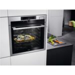 AEG 9000 Electric Single Oven with Food Sensor & Command Wheel - Black - Image 2