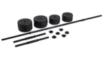Opti Vinyl Barbell and Dumbbell Weight Set - 25kg - Image 3