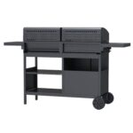 Boss Grill Georgia Dual Fuel - 3 Burner Gas & Charcoal BBQ Grill - Black - Image 7
