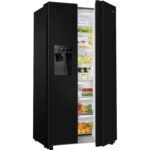 Hisense 535 Litre Side-By-Side American Fridge Freezer - Black - Image 4