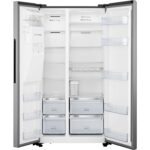 Hisense 562 Litre Side-By-Side American Fridge Freezer - Stainless Steel - Image 3