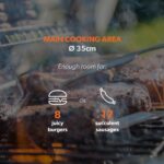 electriQ Portable Smokeless BBQ XL - Lotus Style with Fan - Image 5