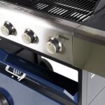Outback Meteor - 4 Burner Gas BBQ Grill with Side Burner - Blue - Image 8