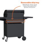 Boss Grill Kentucky Premium - 4 Burner Gas BBQ Grill with Side Burner - Black - Image 5