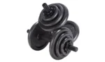 Opti Cast Iron Dumbbell Set - 20kg - Image 4