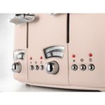 DeLonghi Argento Flora Four Slice Toaster - Pink - Image 3
