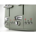 DeLonghi Argento Flora Four Slice Toaster - Green - Image 4