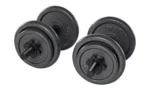 Opti Cast Iron Bar and Dumbbell Set - 48.8kg - Image 3