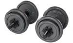 Opti Cast Iron Bar and Dumbbell Set - 48.8kg - Image 2