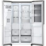 LG 635 Litre Side-By-Side American Fridge Freezer - Stainless Steel - Image 2
