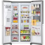 LG 635 Litre Side-By-Side American Fridge Freezer - Stainless Steel - Image 6