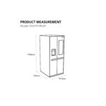 LG 635 Litre Side-By-Side American Fridge Freezer - Stainless Steel - Image 9