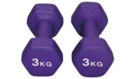 Opti Neoprene Dumbbell Set - 2 x 3kg - Image 3