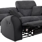 Home Harry Fabric 2 Seater Recliner Sofa - Charcoal